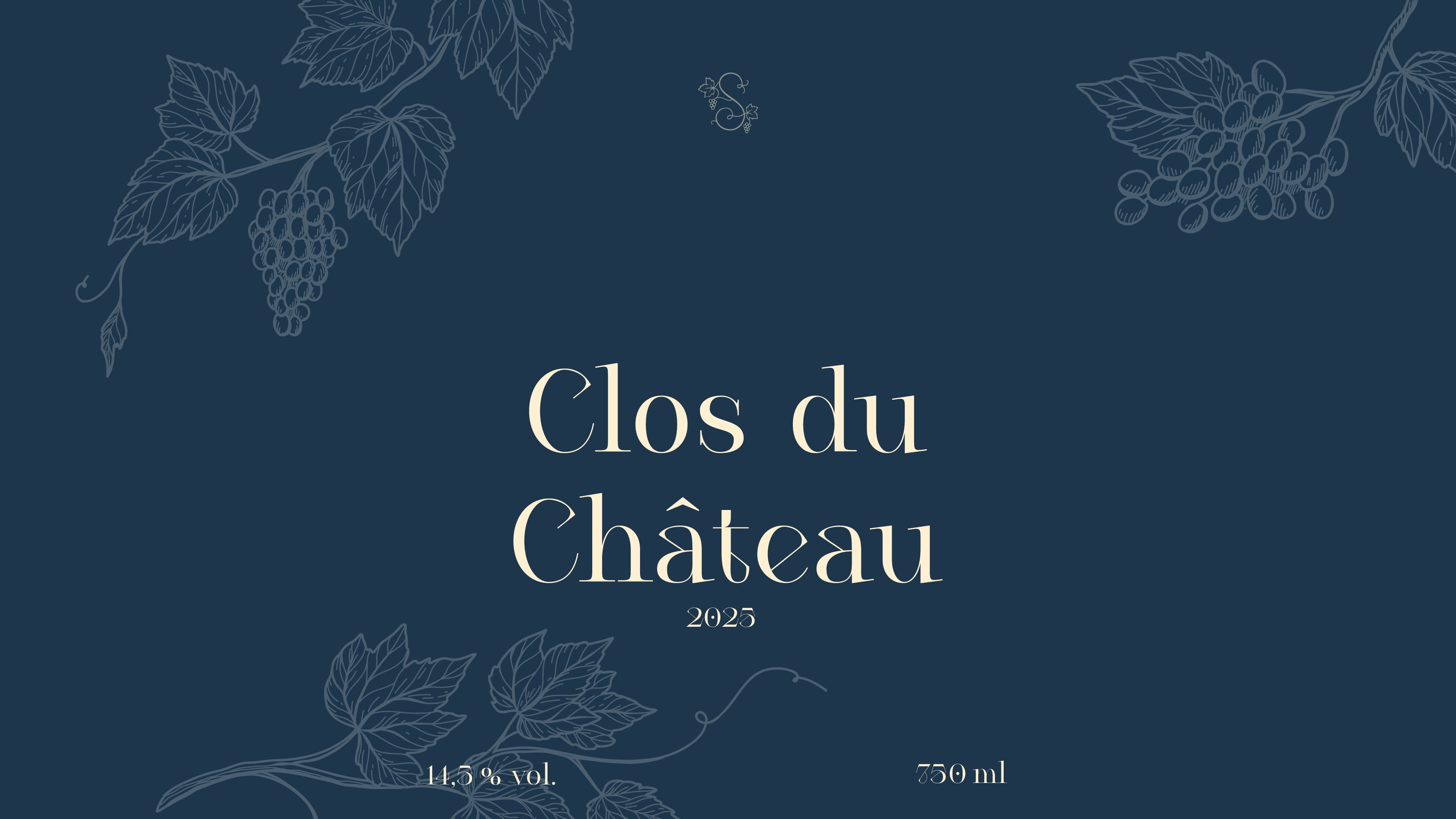 Etikettendesign Clos du Château